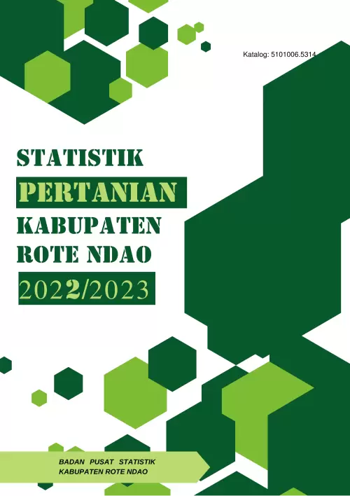 Statistik Pertanian Kabupaten Rote Ndao 2022/2023